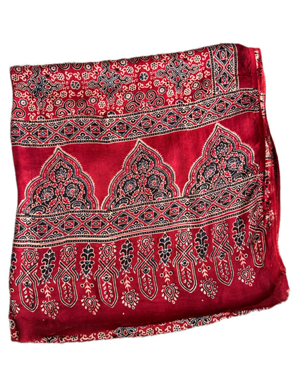 Modal Ajrakh reversible Dupatta
