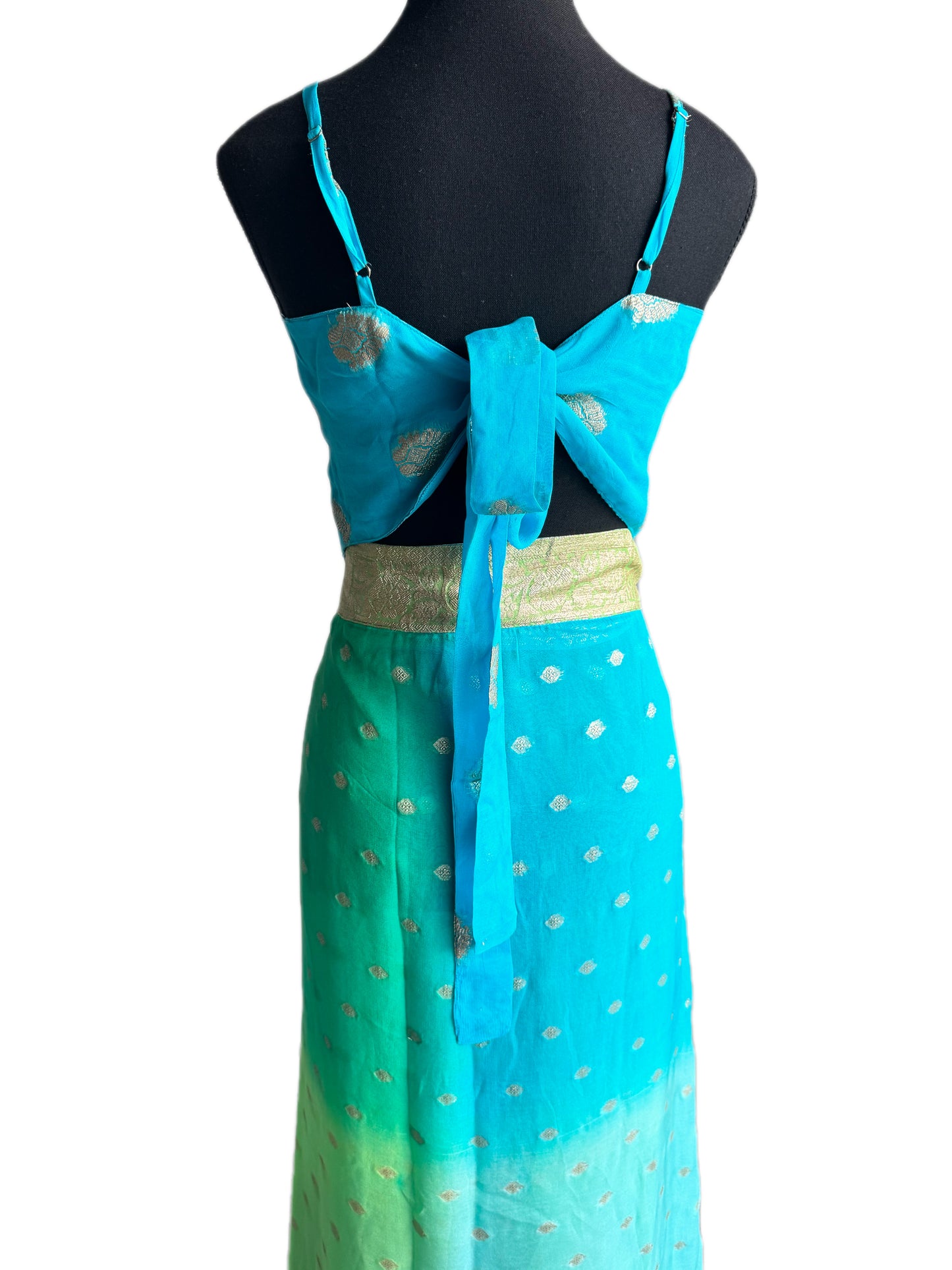 Ananta Wrap Saree Lehenga Skirt & Choli Top Set