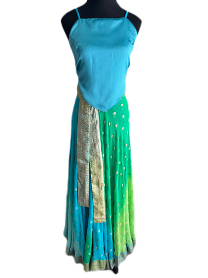 Ananta Wrap Saree Lehenga Skirt & Choli Top Set