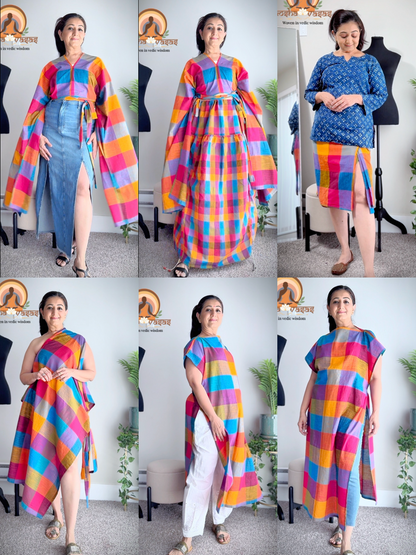 The Sutra Kanchuka: Guaranteed to Endure! - The modern modular Madras Check kurti