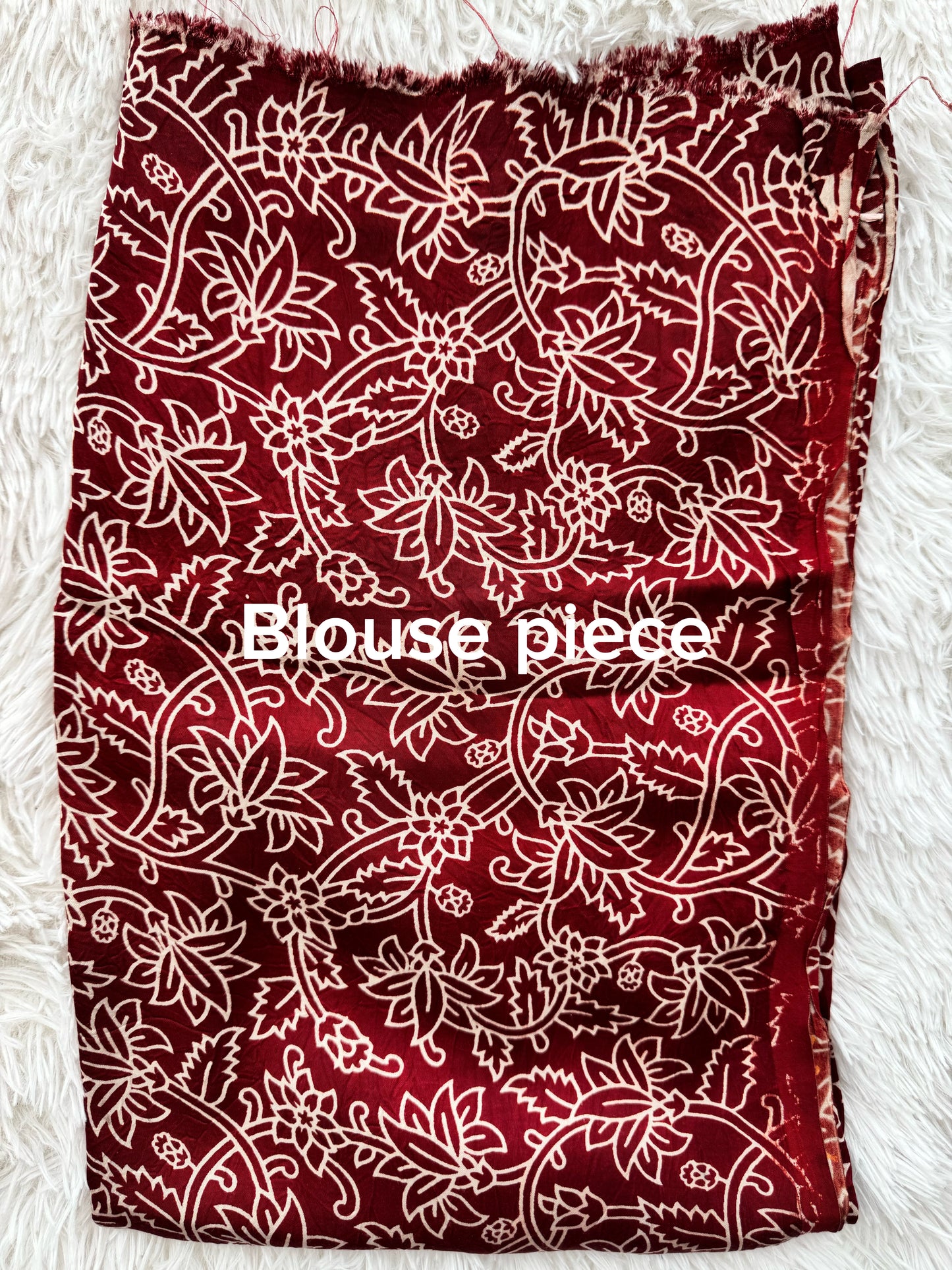The Midnight & Madder Ajrakh Pallu Saree in Pure Modal