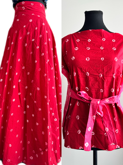 The modern Ghagra choli : Sandhi Ananta-Wrap and reversible choli