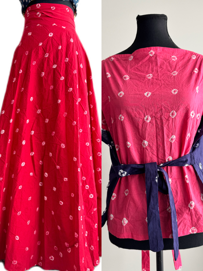 The modern Ghagra choli : Sandhi Ananta-Wrap and reversible choli