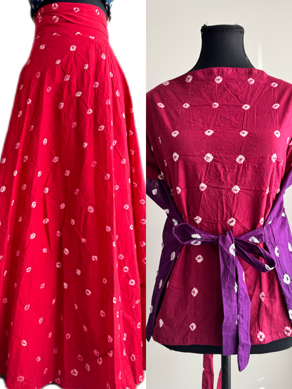 The modern Ghagra choli : Sandhi Ananta-Wrap and reversible choli