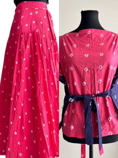 The modern Ghagra choli : Sandhi Ananta-Wrap and reversible choli
