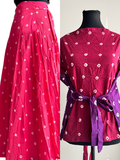 The modern Ghagra choli : Sandhi Ananta-Wrap and reversible choli