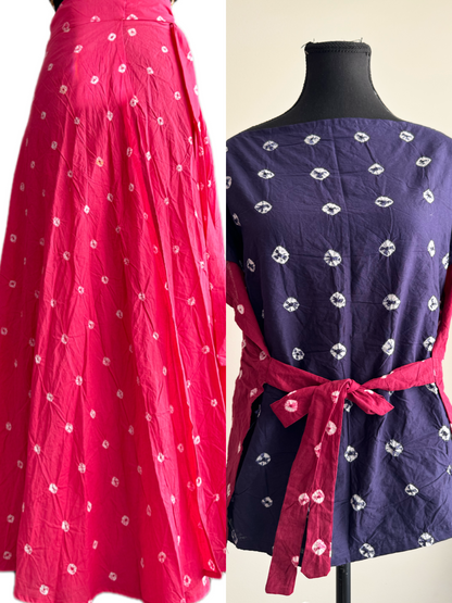 The modern Ghagra choli : Sandhi Ananta-Wrap and reversible choli