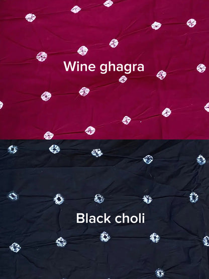 The modern Ghagra choli : Sandhi Ananta-Wrap and reversible choli (UK Only)
