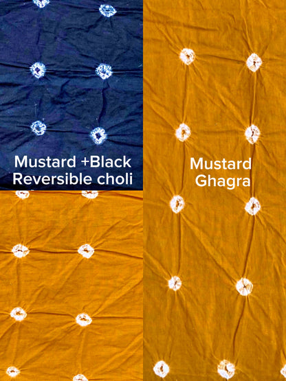 The modern Ghagra choli : Sandhi Ananta-Wrap and reversible choli
