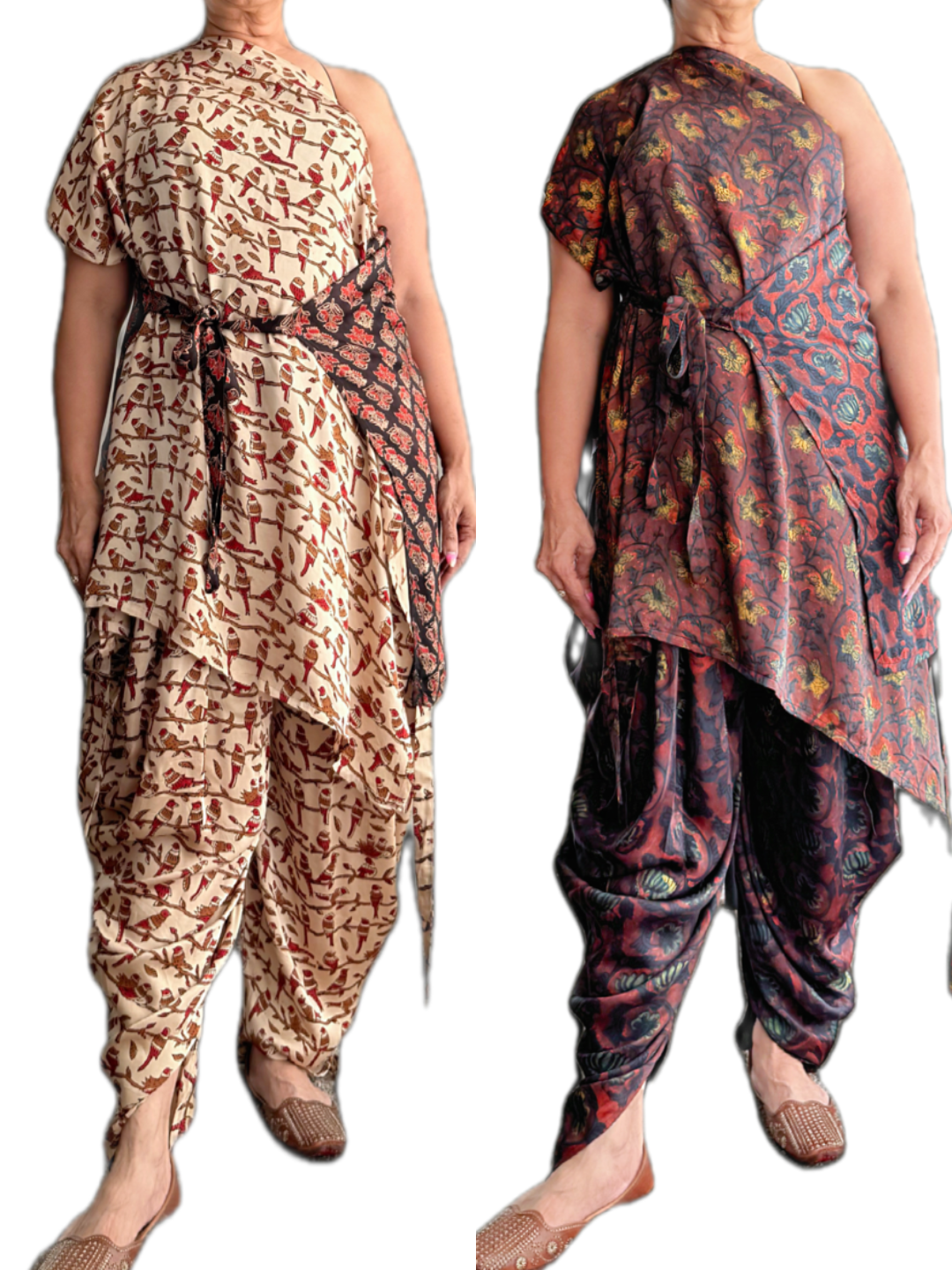 Ajrakh Pure Modal Reversible Kurti & Adaptive Dhoti Salwar Ensemble