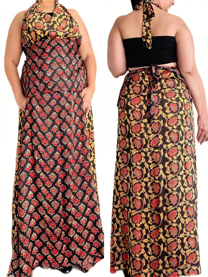 Bahurupa Set (Mekhela-Inspired) — Naspal Ajrakh Modal