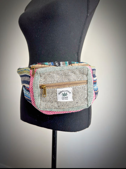 Boho Chic Hemp Fanny Pack: Your Stylish Hands-Free Essential - Femantraa