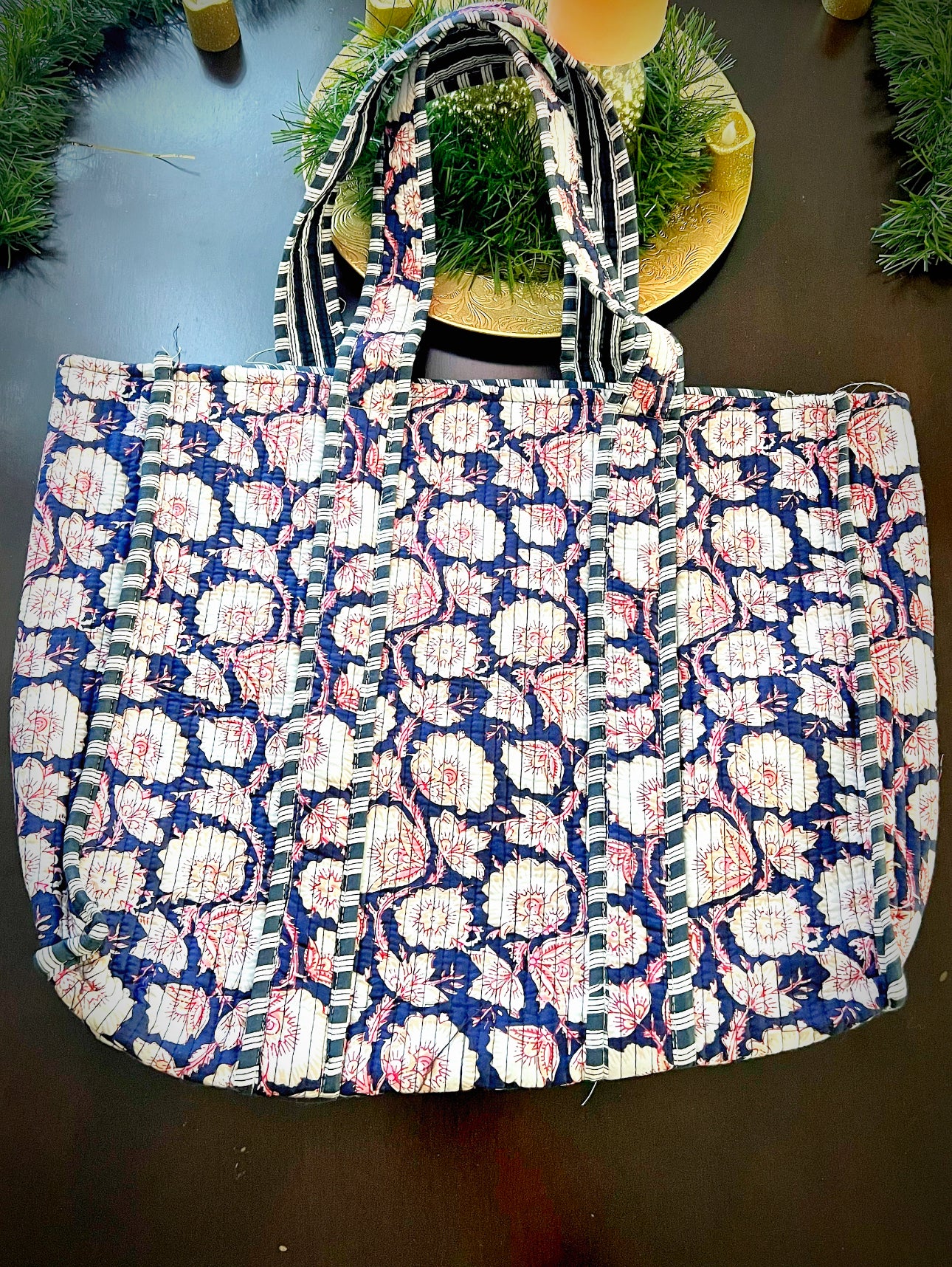 Stylish Handblock Beach Bag for Your Sunny Escapes - Femantraa