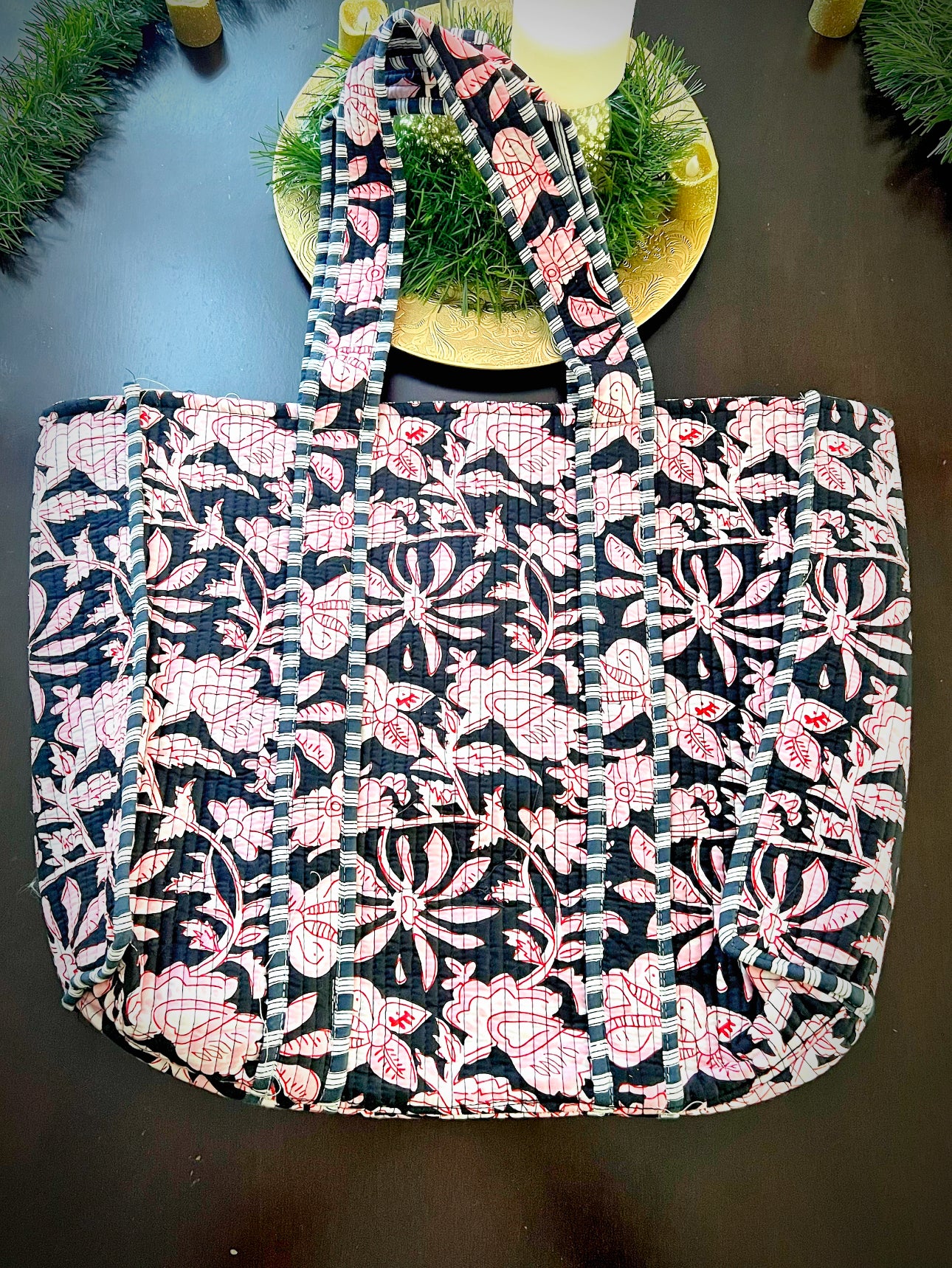 Stylish Handblock Beach Bag for Your Sunny Escapes - Femantraa