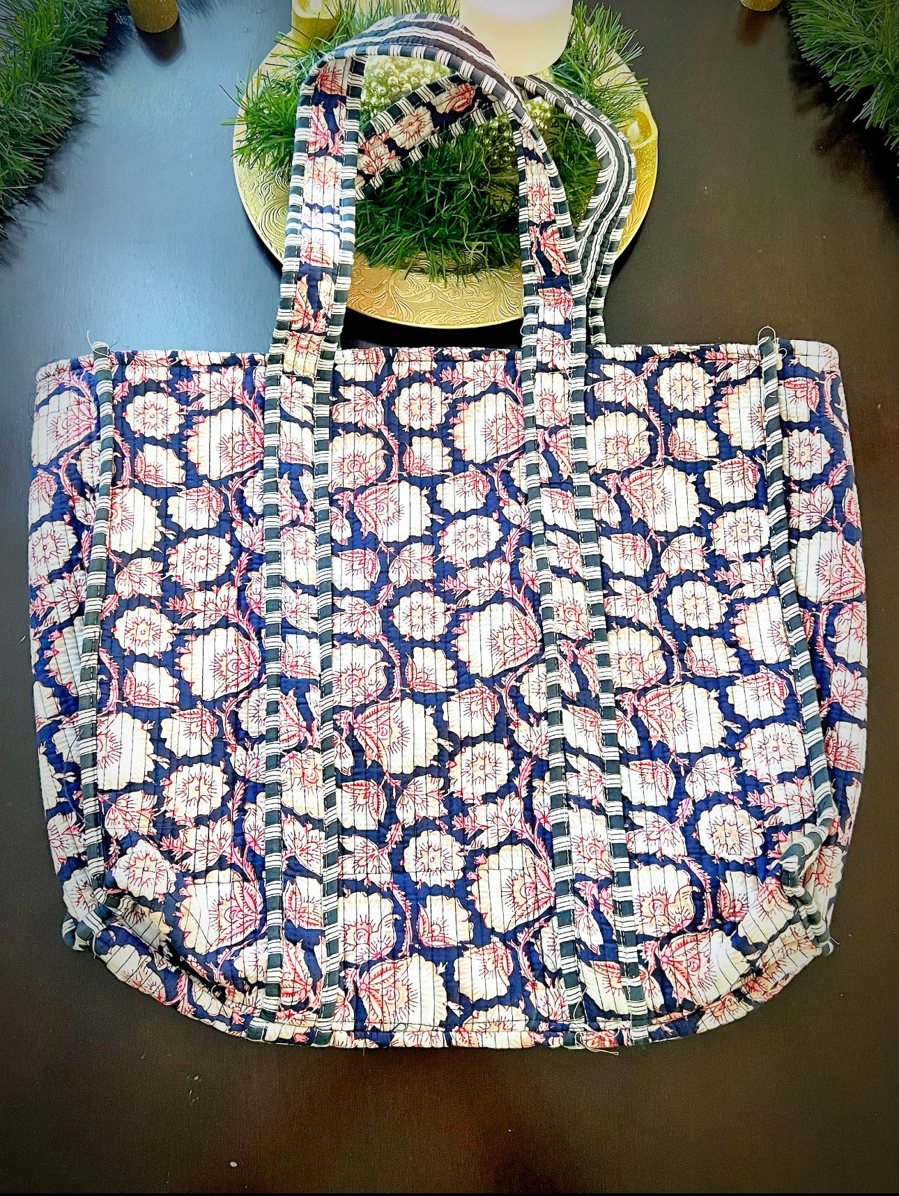 Stylish Handblock Beach Bag for Your Sunny Escapes - Femantraa