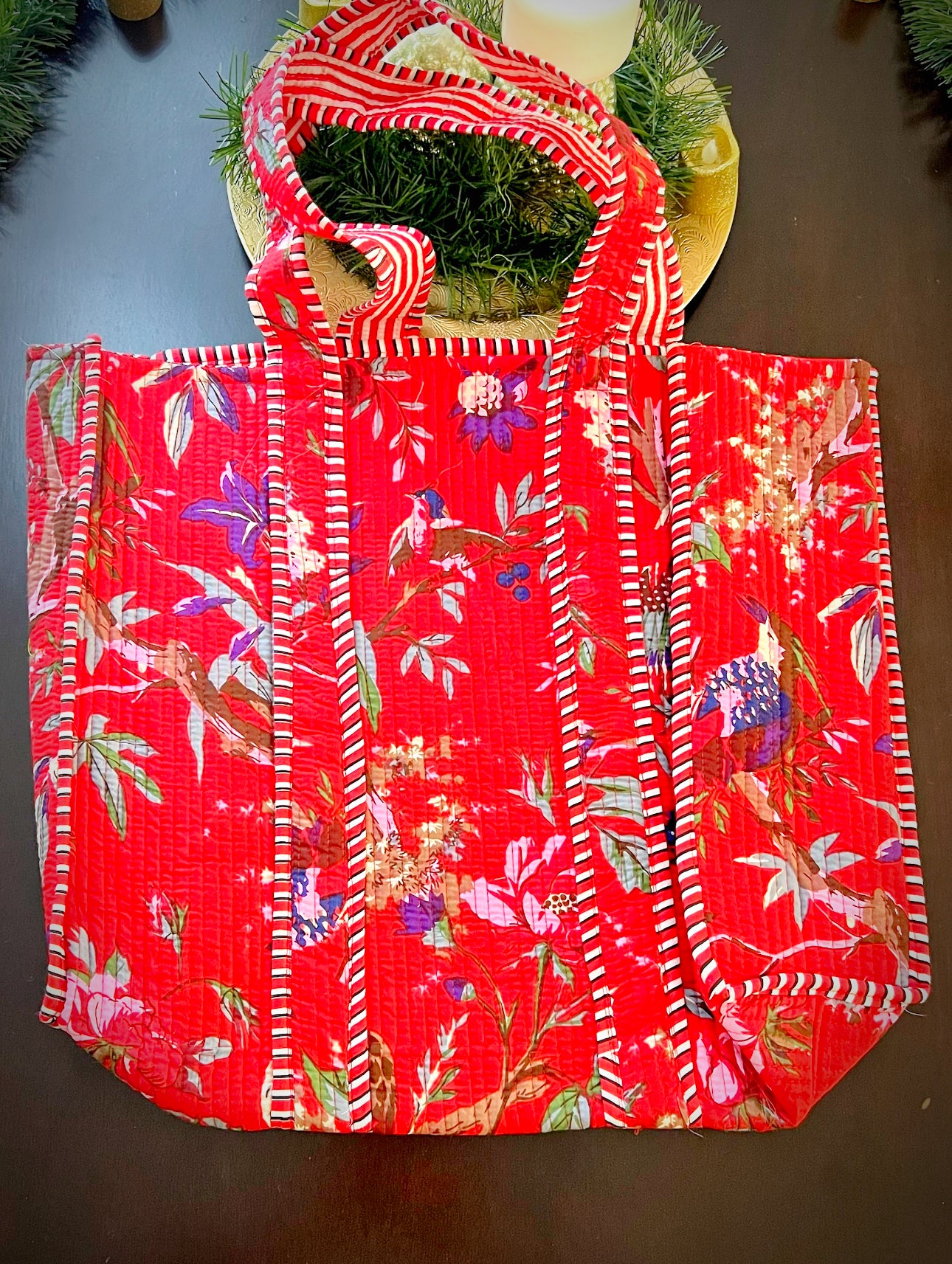 Stylish Handblock Beach Bag for Your Sunny Escapes - Femantraa