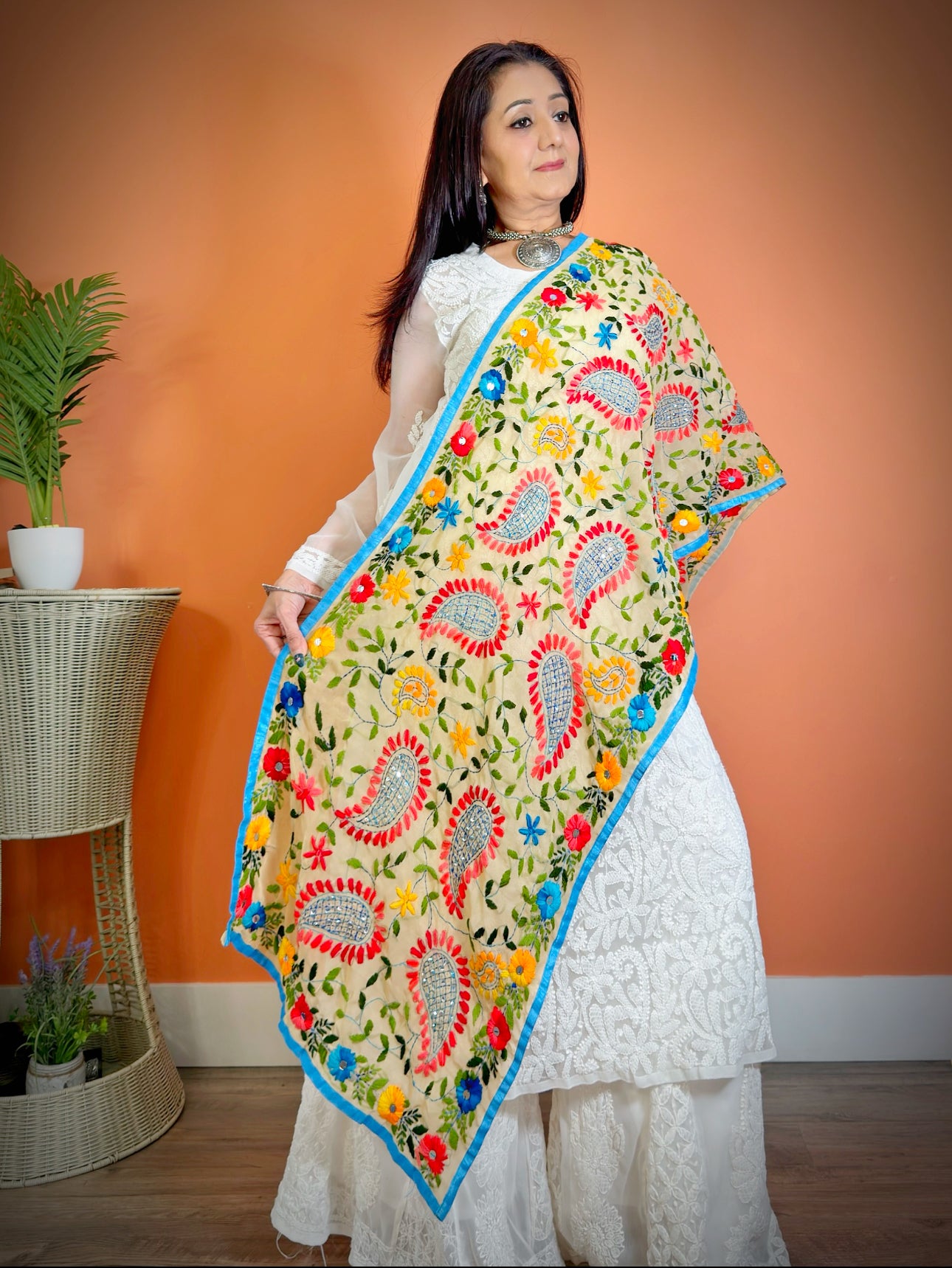 Phulkari Stole dupatta - Femantraa