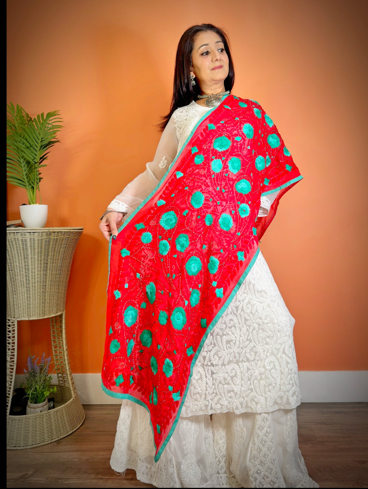 Phulkari Stole dupatta - Femantraa