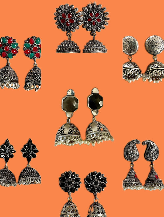 Bridgerton fame artistic Jhumka's (Big size) - Femantraa