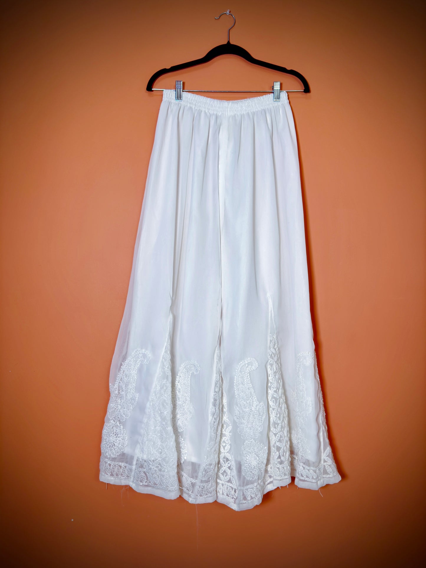 White Chikankari Palazzo: Perfect Fusion of Comfort and Style - Femantraa