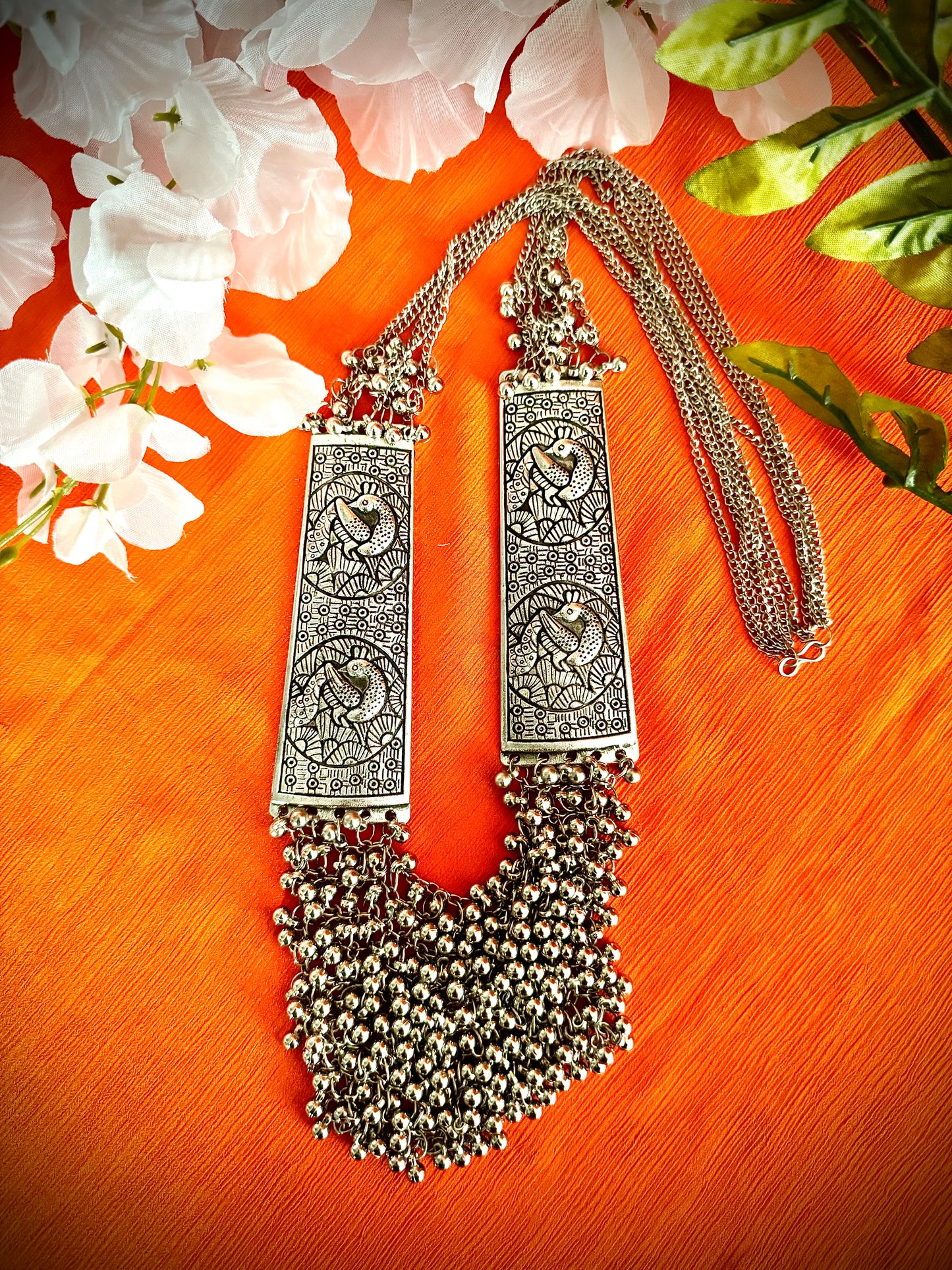 Artistic Oxidized Silver Necklaces - Femantraa