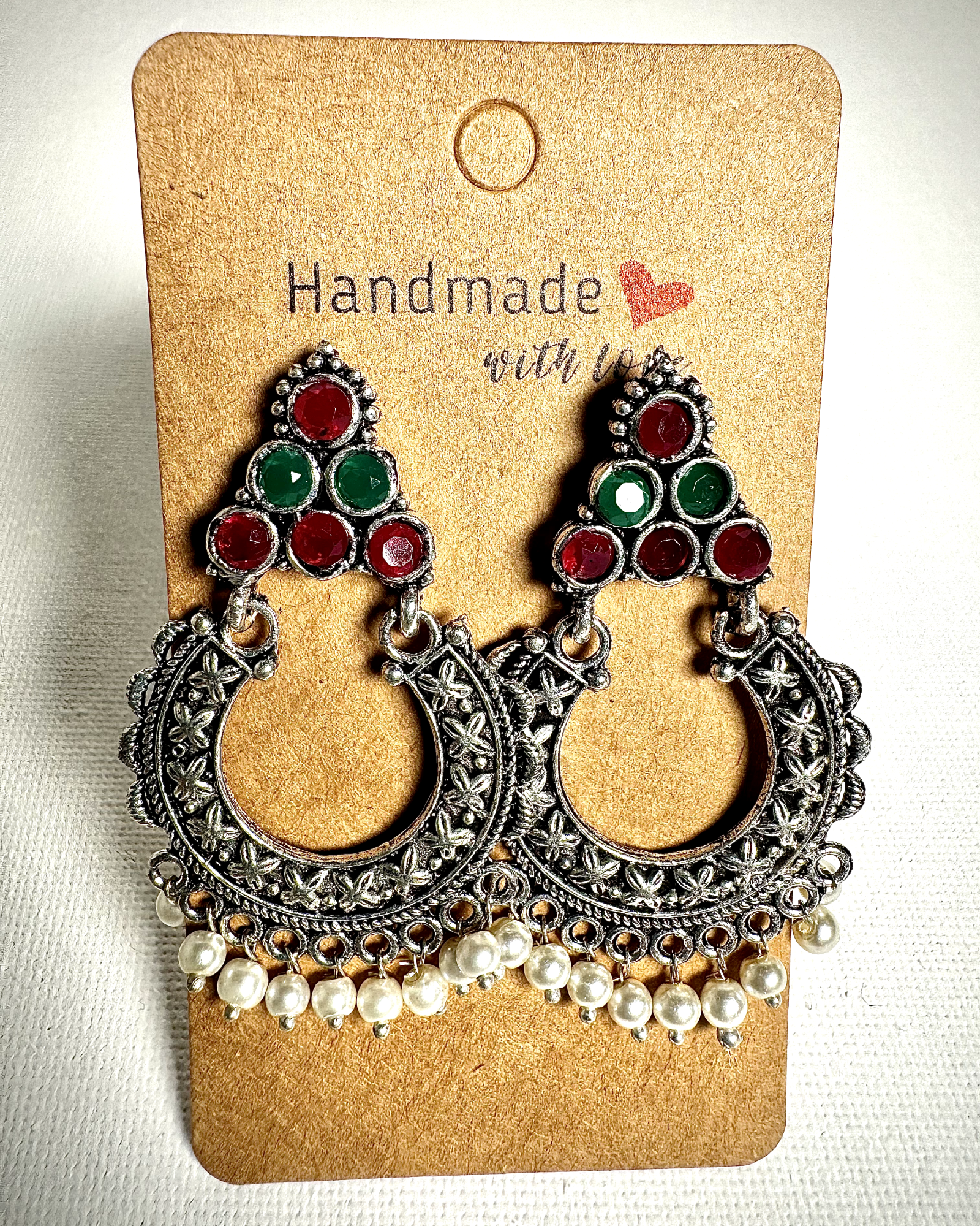 Artistic oxidized earrings - Femantraa