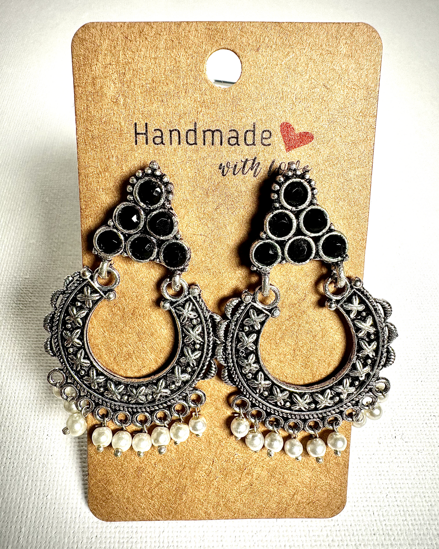 Artistic oxidized earrings - Femantraa