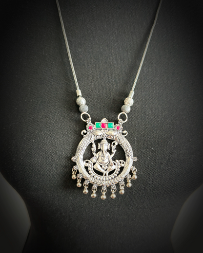 Indian Deity Pendant Chain Set - Femantraa