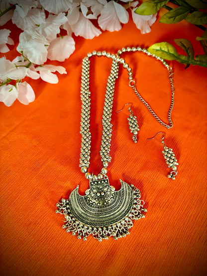 Artistic Oxidized Long Necklace sets - Femantraa