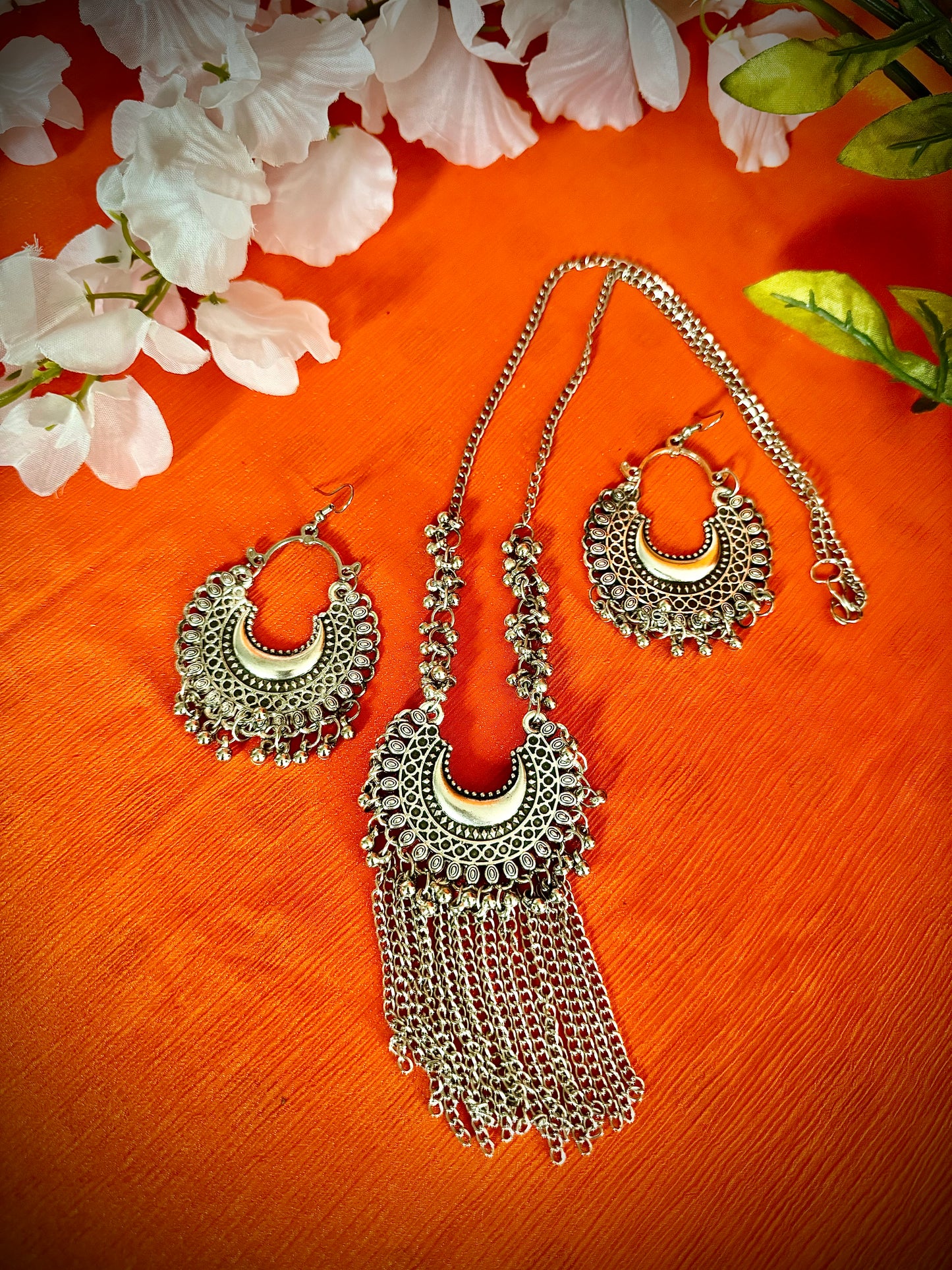 Artistic Oxidized Long Necklace sets - Femantraa