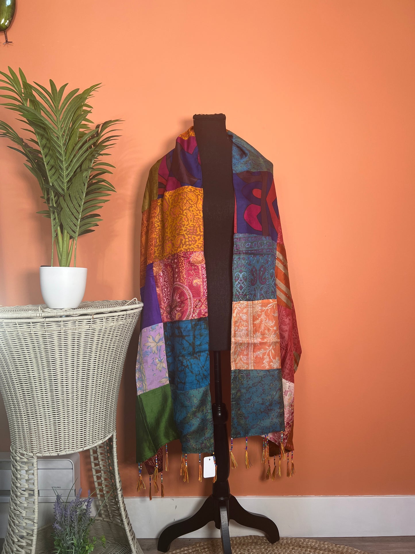 Handmade Silk Patchwork Reversible Scarves - Femantraa