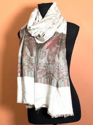 Modal Silk Elephant Print Scarves - Femantraa