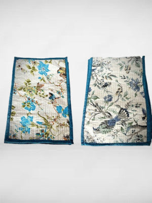 Handblock Quilted Table Runner Set: Boho Vibes - Femantraa