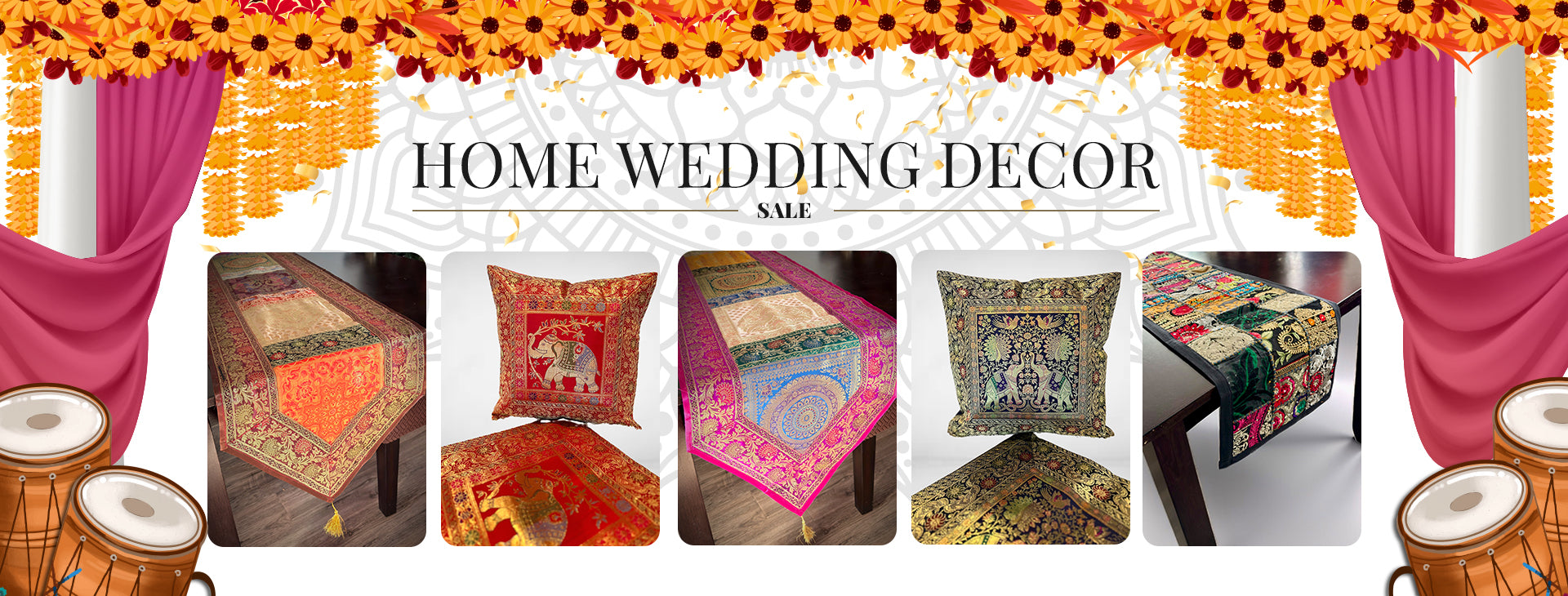 Home Wedding Decor - Desktop Banner