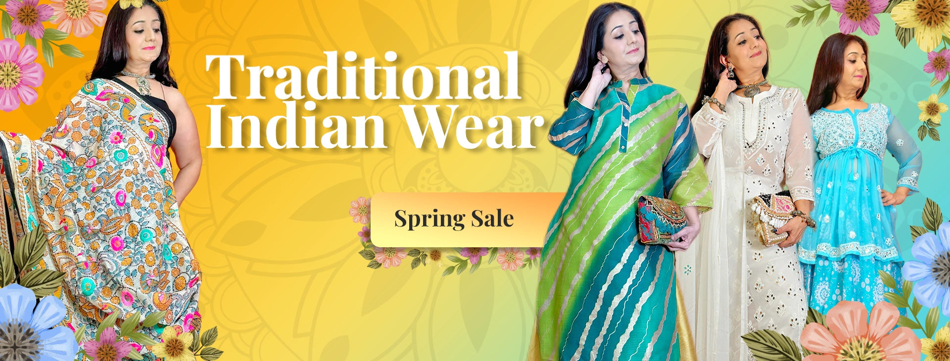 Traditional Indian Wear Slider - Desktop