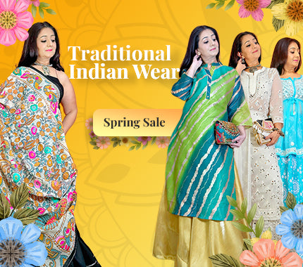 Mobile Banner Traditional Indian Wear